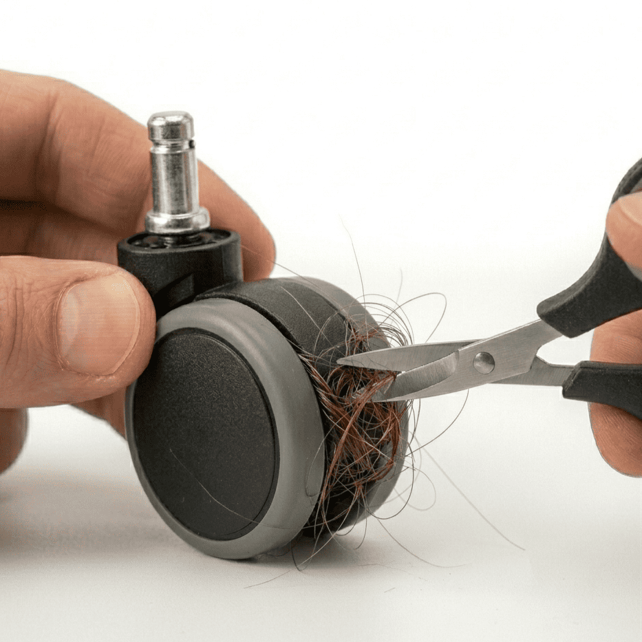 Remove Hair from Office Chair Wheels